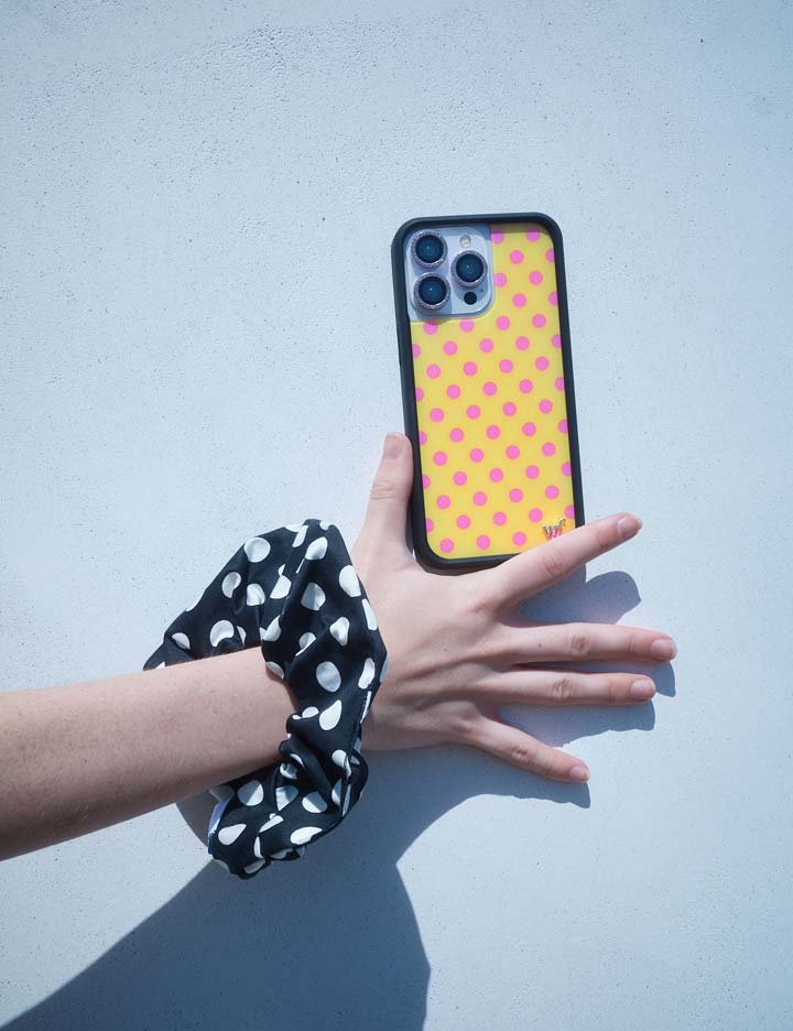 Polka Dot | Yellow and Pink iPhone Case