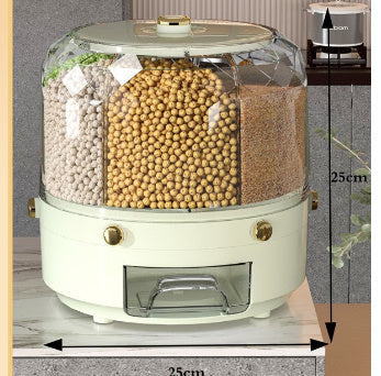 360° Rotating Grain Storage Container