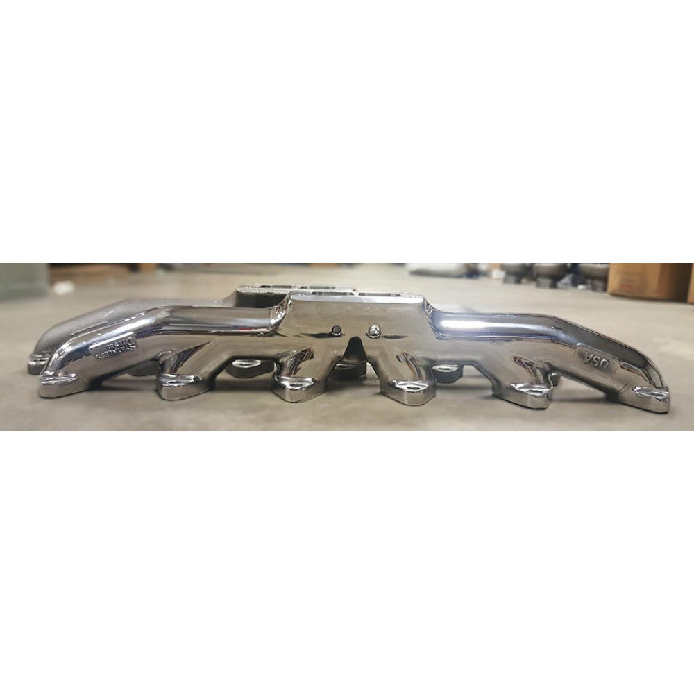 Competition T-6 12V 0* Valve Exhaust Manifold | 1989-1998 Dodge Ram 5.9 Cummins
