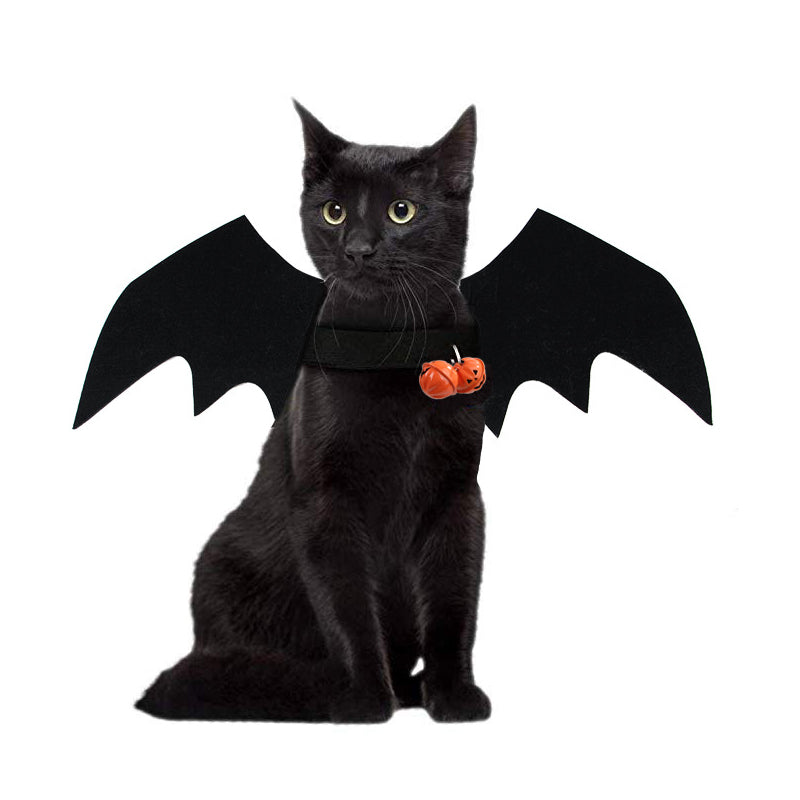 Halloween Pet Costumes Bat Wing with Tinkle bell