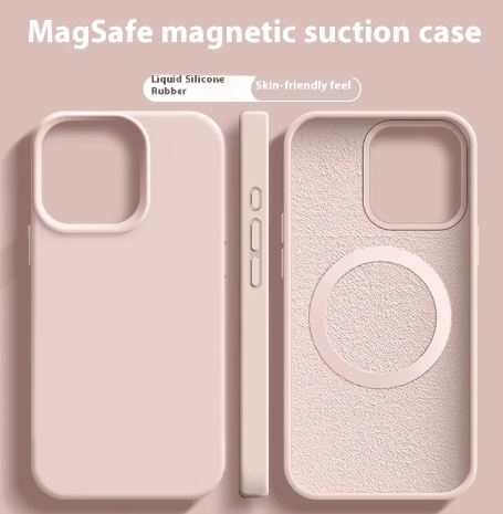 Magnetic Liquid Silicone Magsafe Case For iPhone
