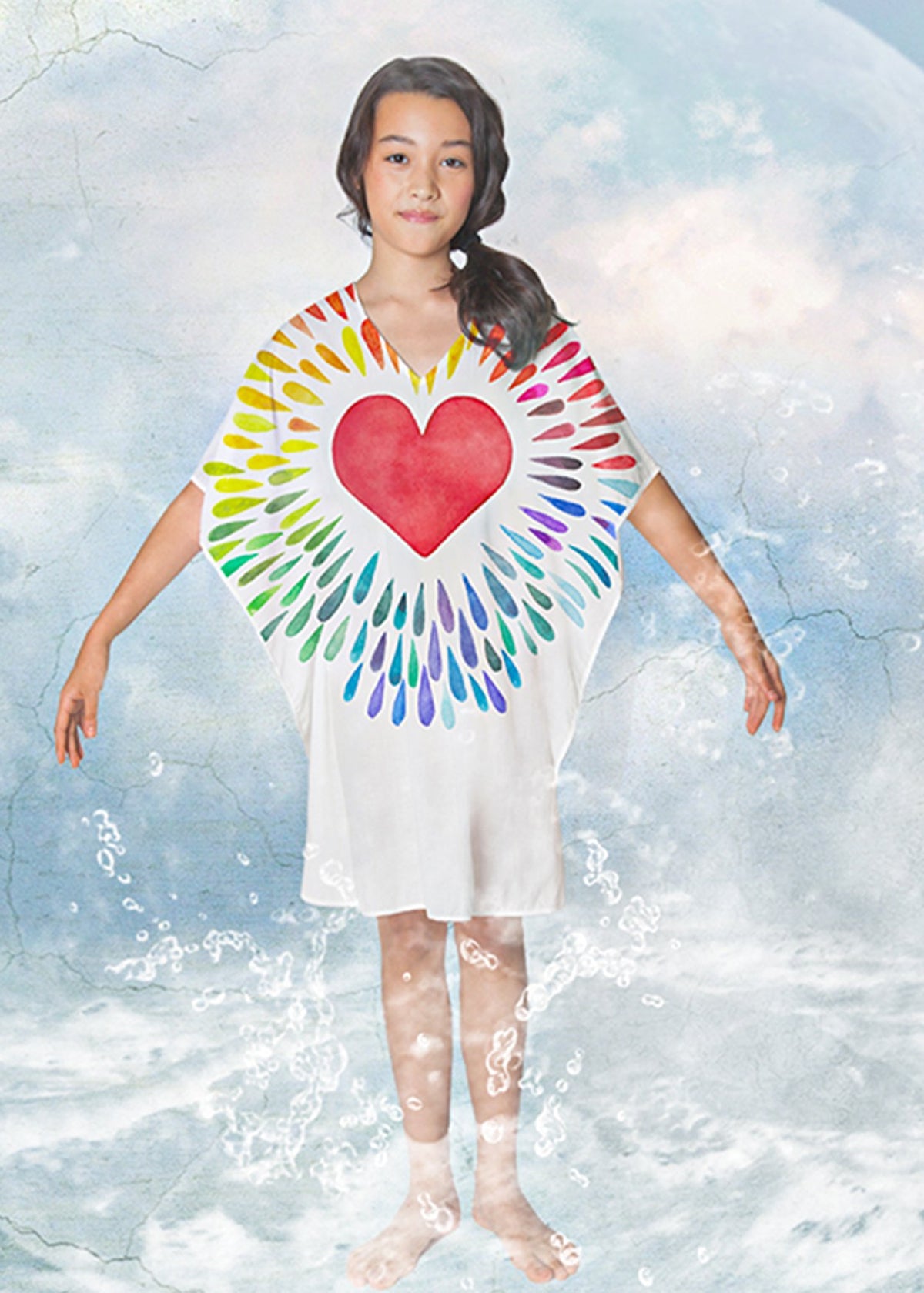 Happy Heart Poncho