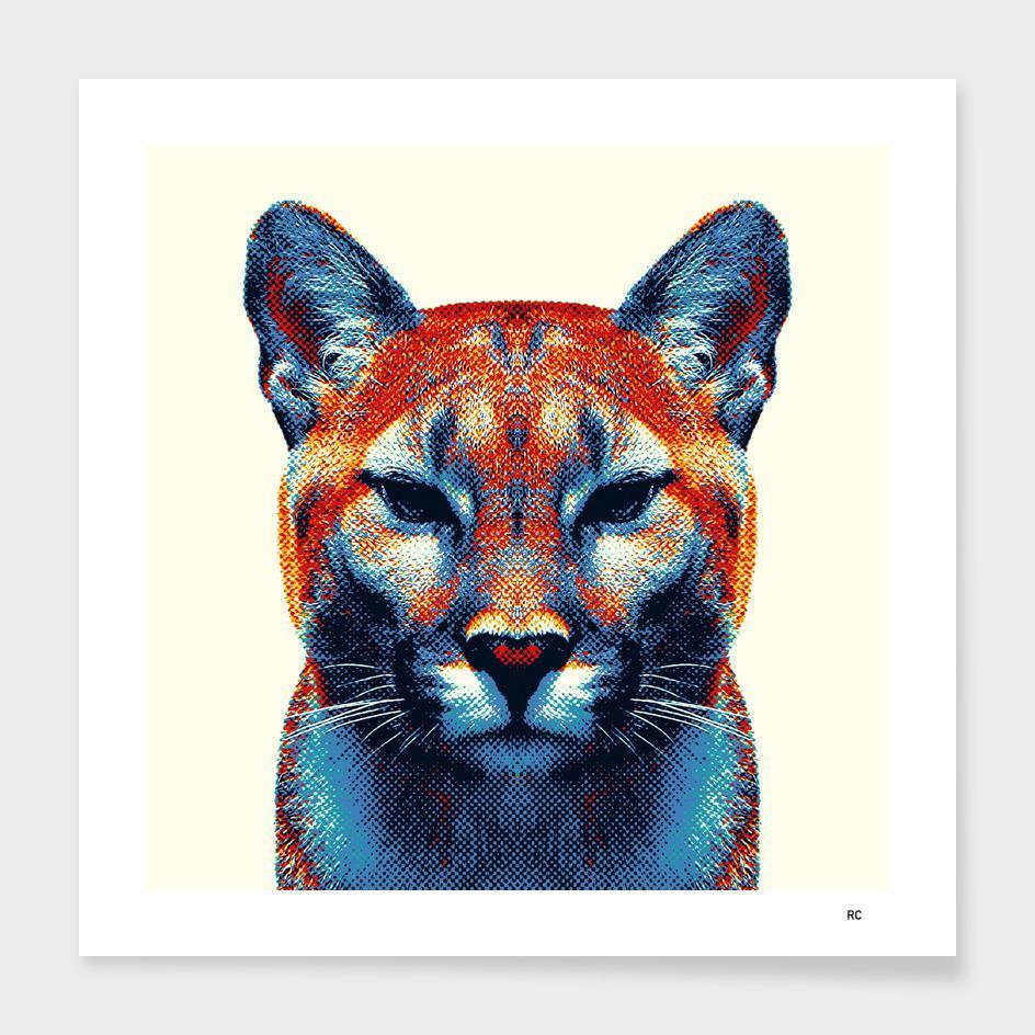 Puma - Colorful Animals Cushion/Pillow