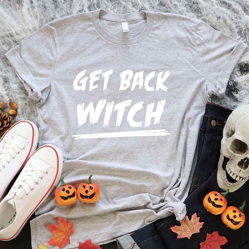 Get Back Witch Halloween Couples Tee