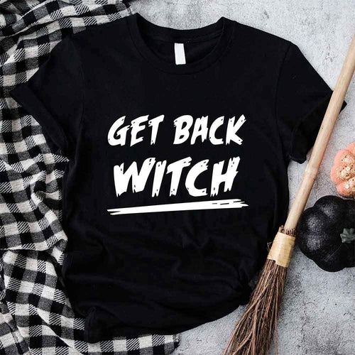 Get Back Witch Halloween Couples Tee