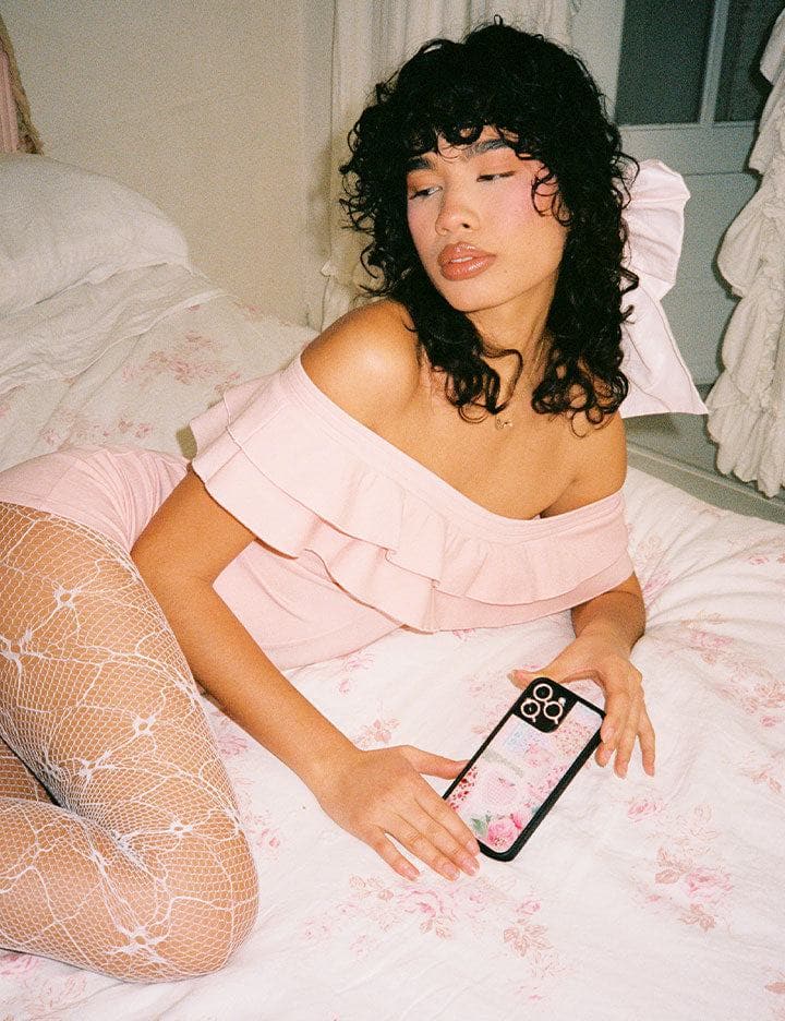 Frilly Floral iPhone Case