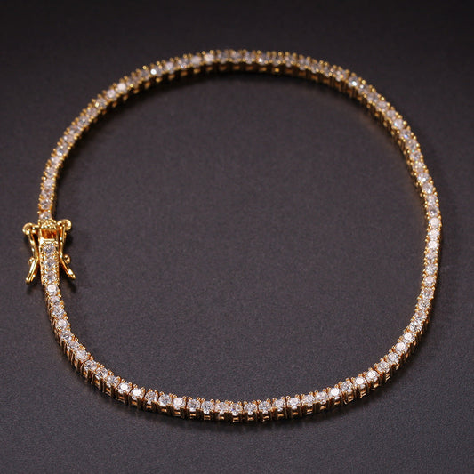 Hip-Hop Zircon Tennis Bracelet