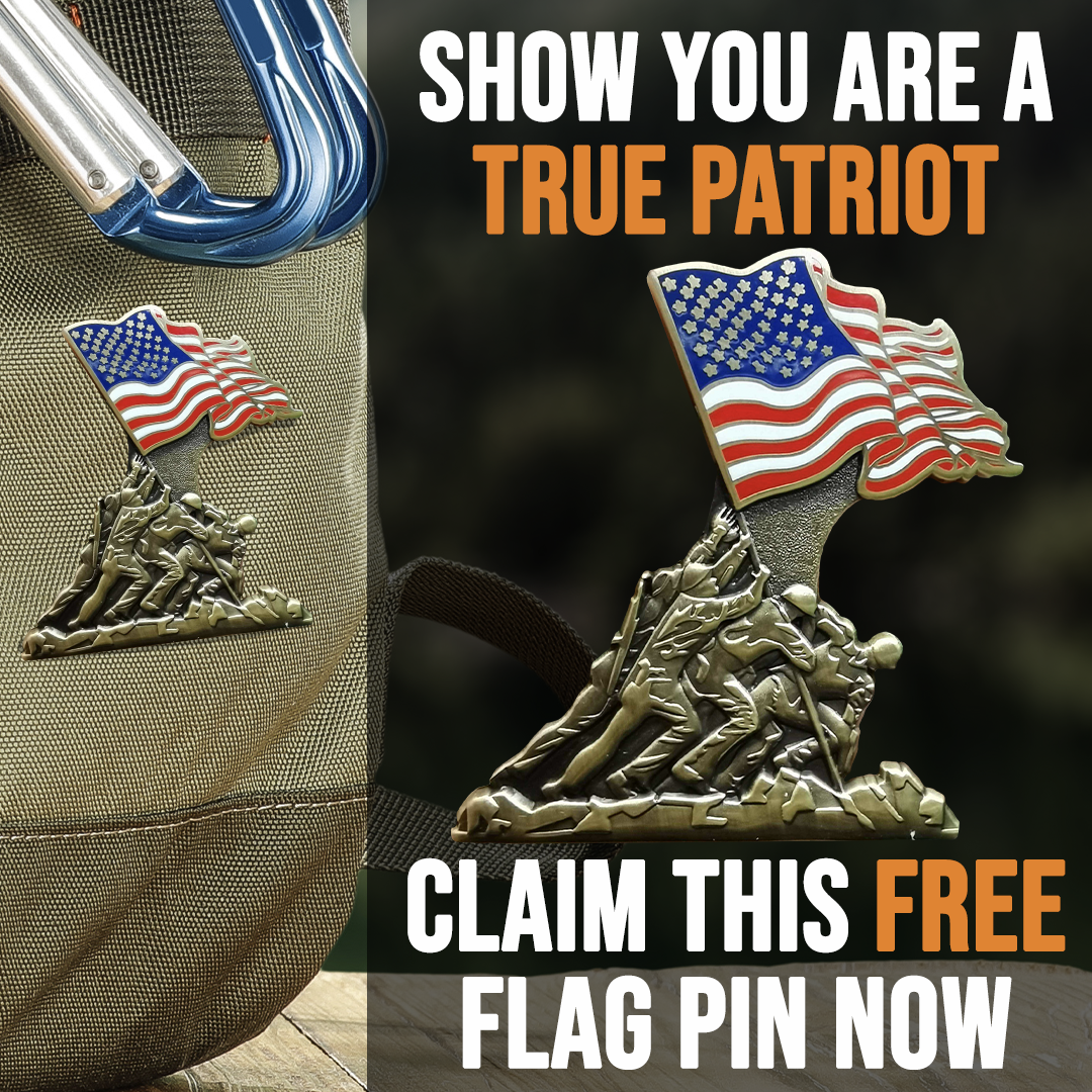 Iwo Jima 80th Anniversary Enamel Pin