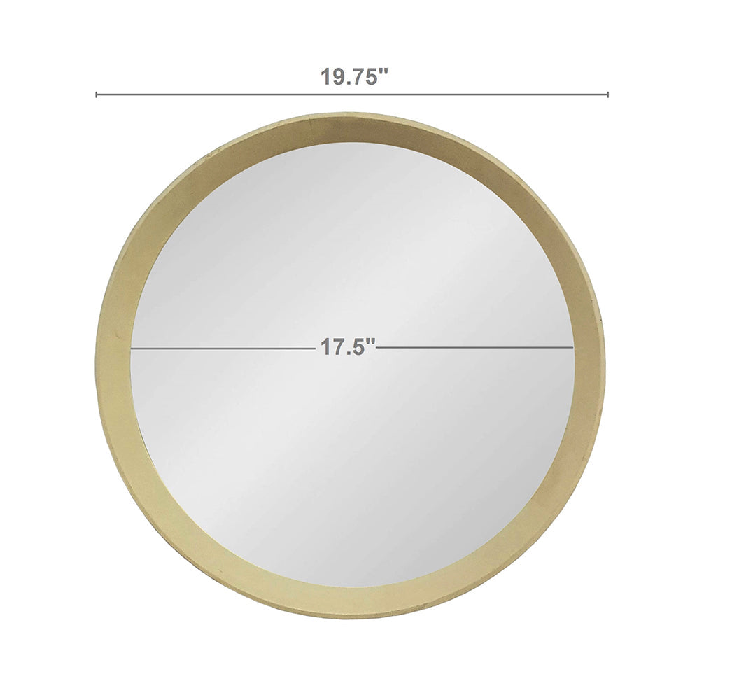 Solid Mango Wood Frame Wall Mirror, Available in 2 Colors