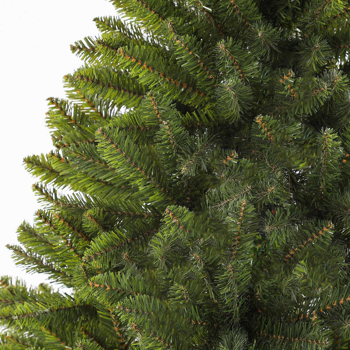 Full Unlit Artificial Christmas Tree with Hinged Branches and Folding