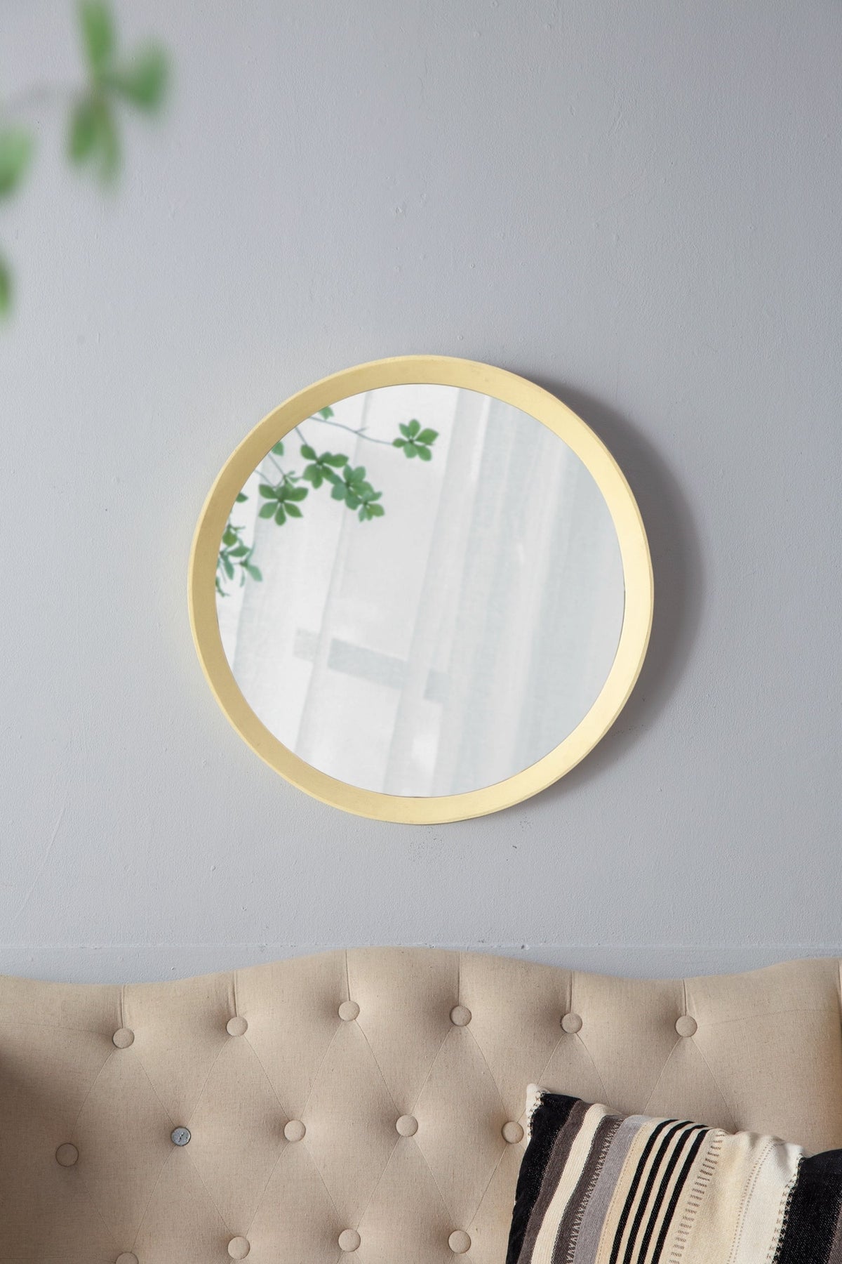 Solid Mango Wood Frame Wall Mirror, Available in 2 Colors
