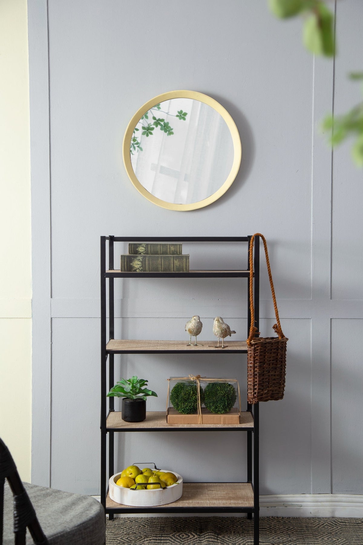 Solid Mango Wood Frame Wall Mirror, Available in 2 Colors