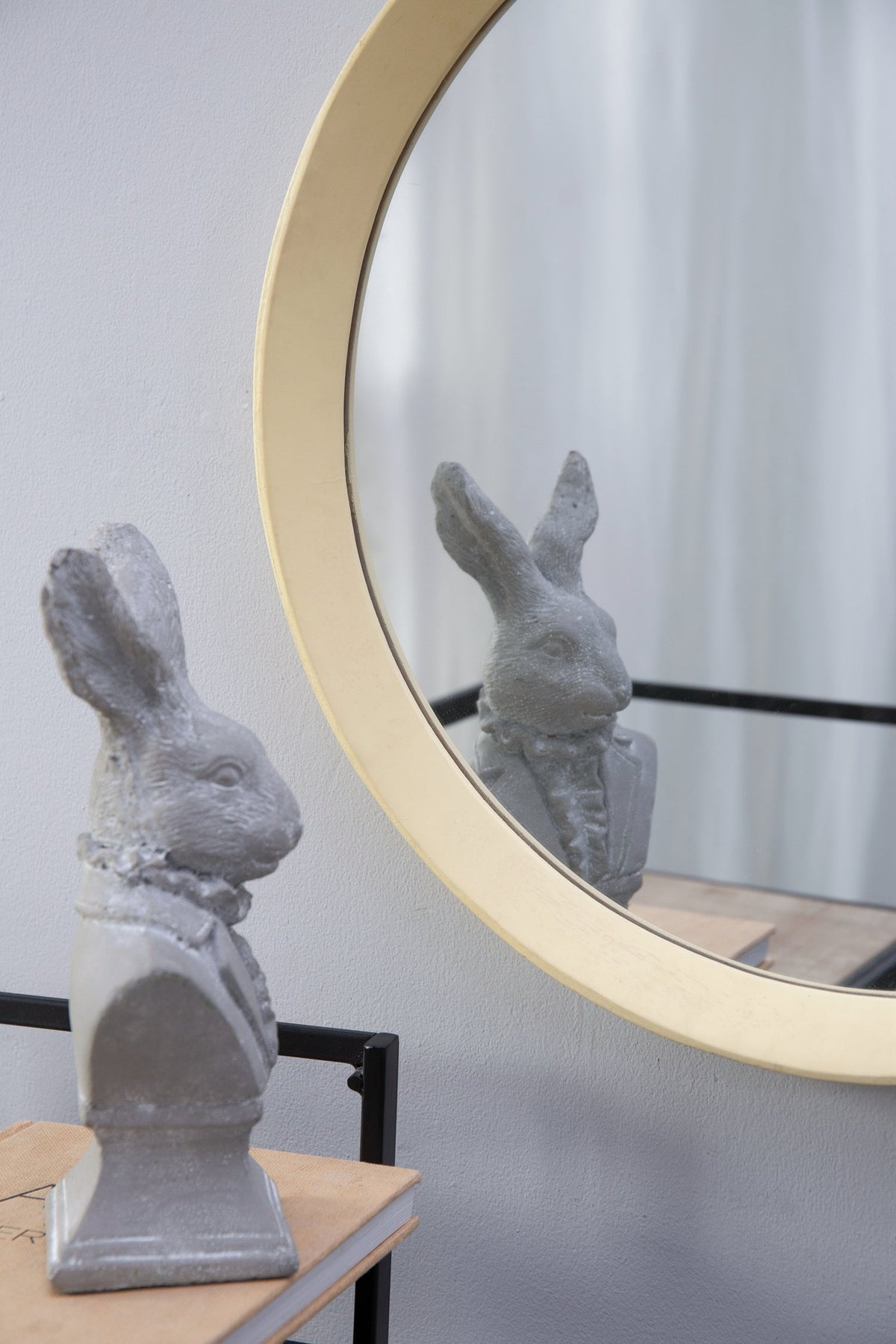 Solid Mango Wood Frame Wall Mirror, Available in 2 Colors