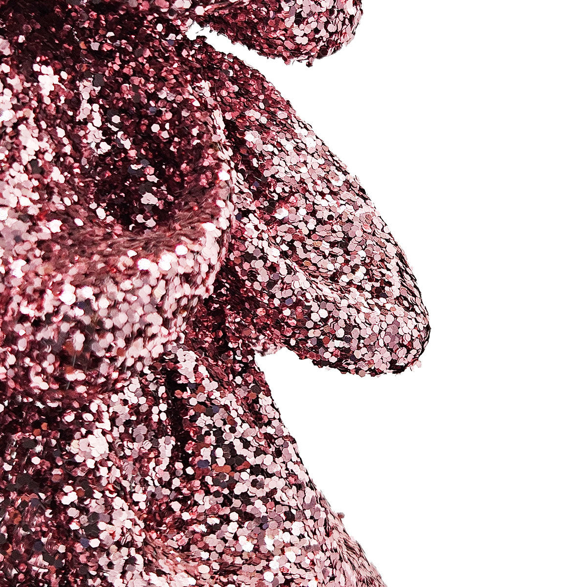 Pink Ruffled Mesh Christmas Trees, Set of Two, for Holiday Mantels and