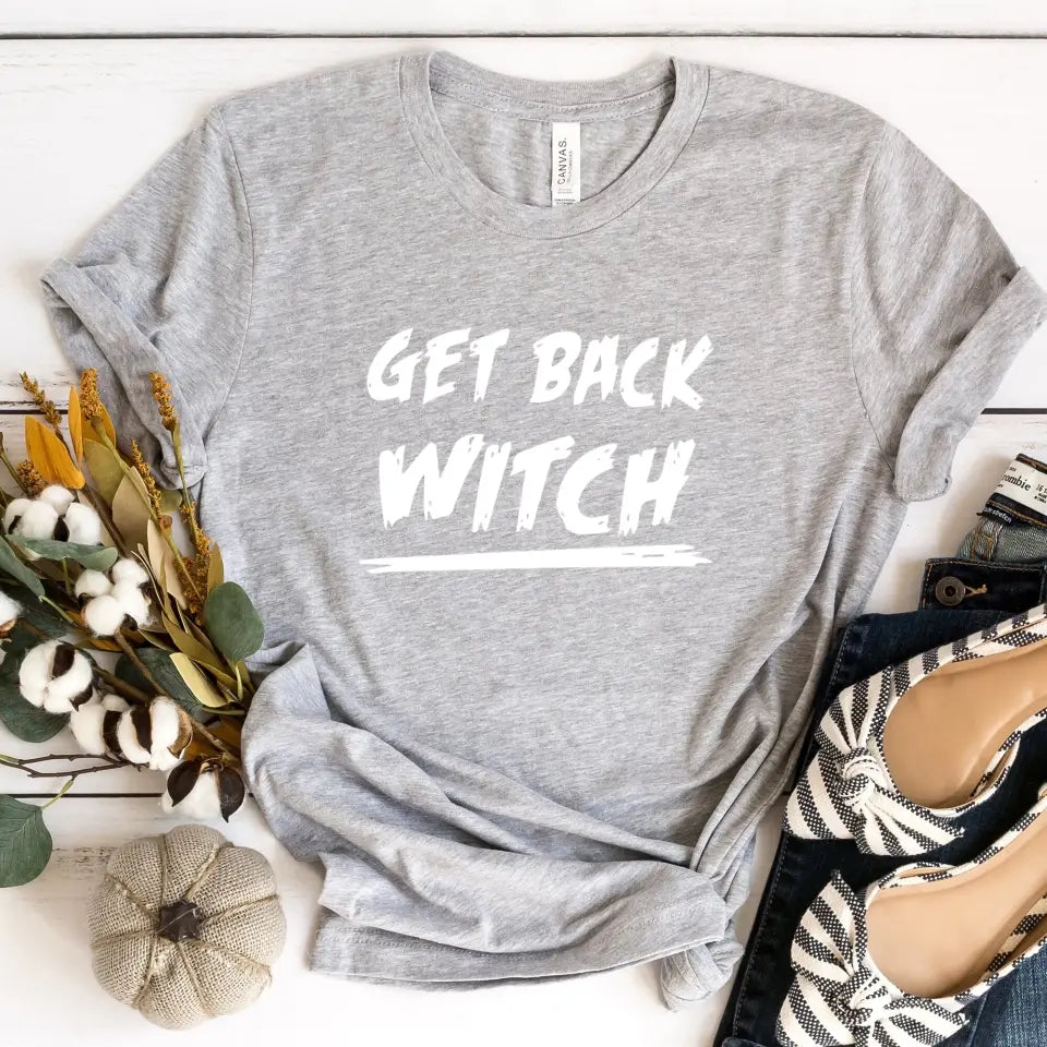Get Back Witch Halloween Couples Tee