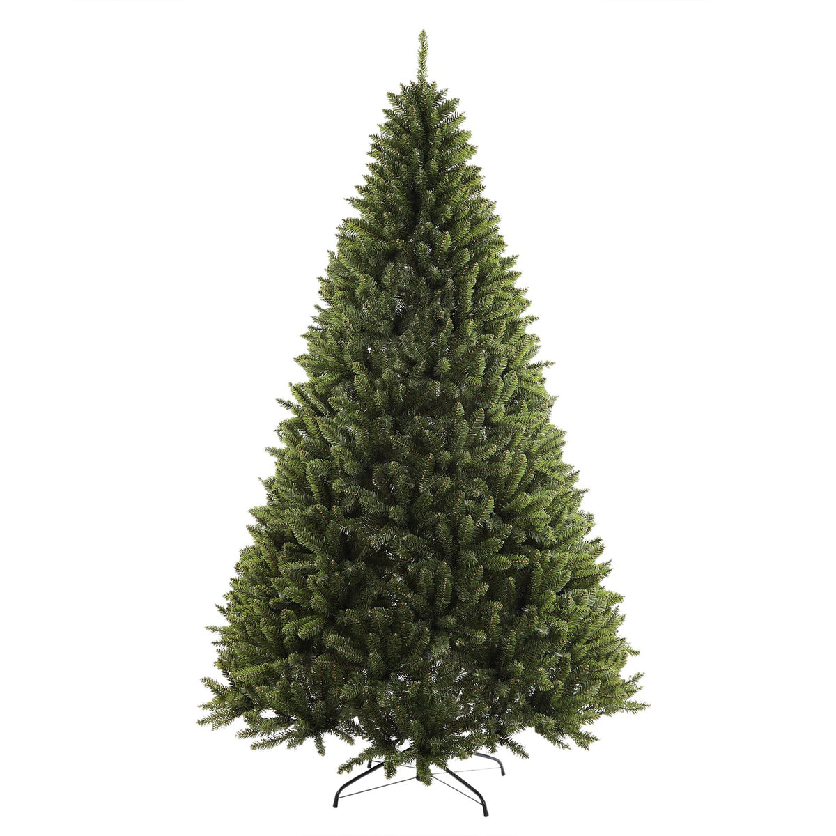 Full Unlit Artificial Christmas Tree with Hinged Branches and Folding