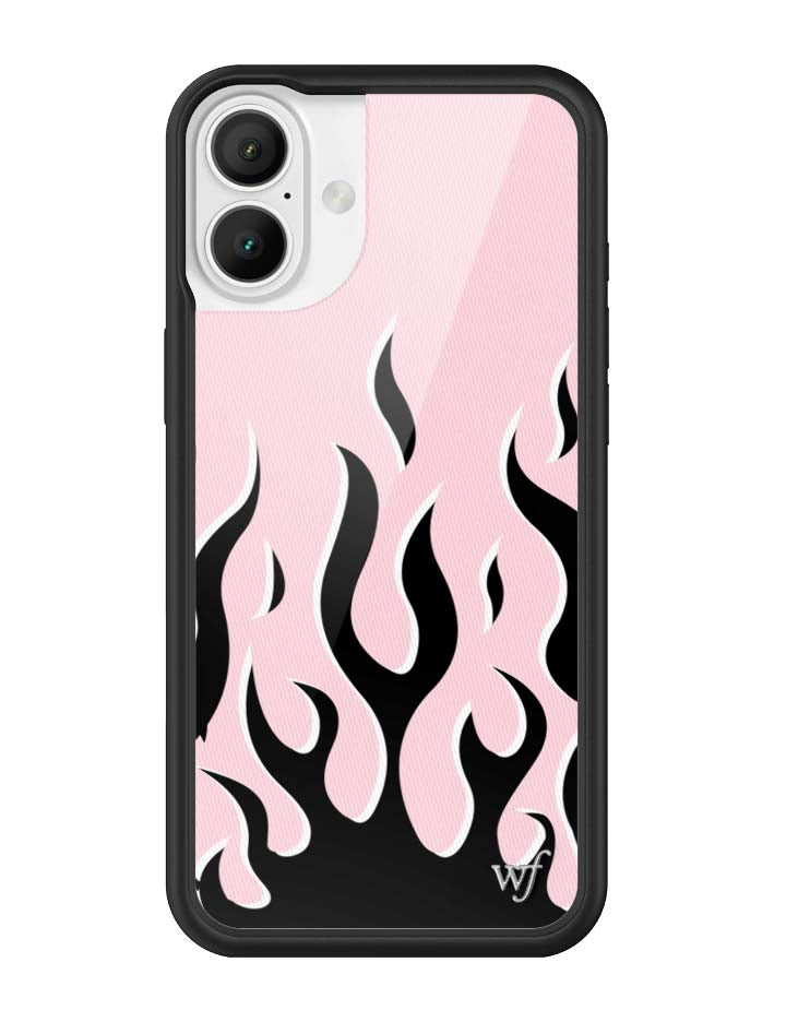 Flames | Pink & Black iPhone Case
