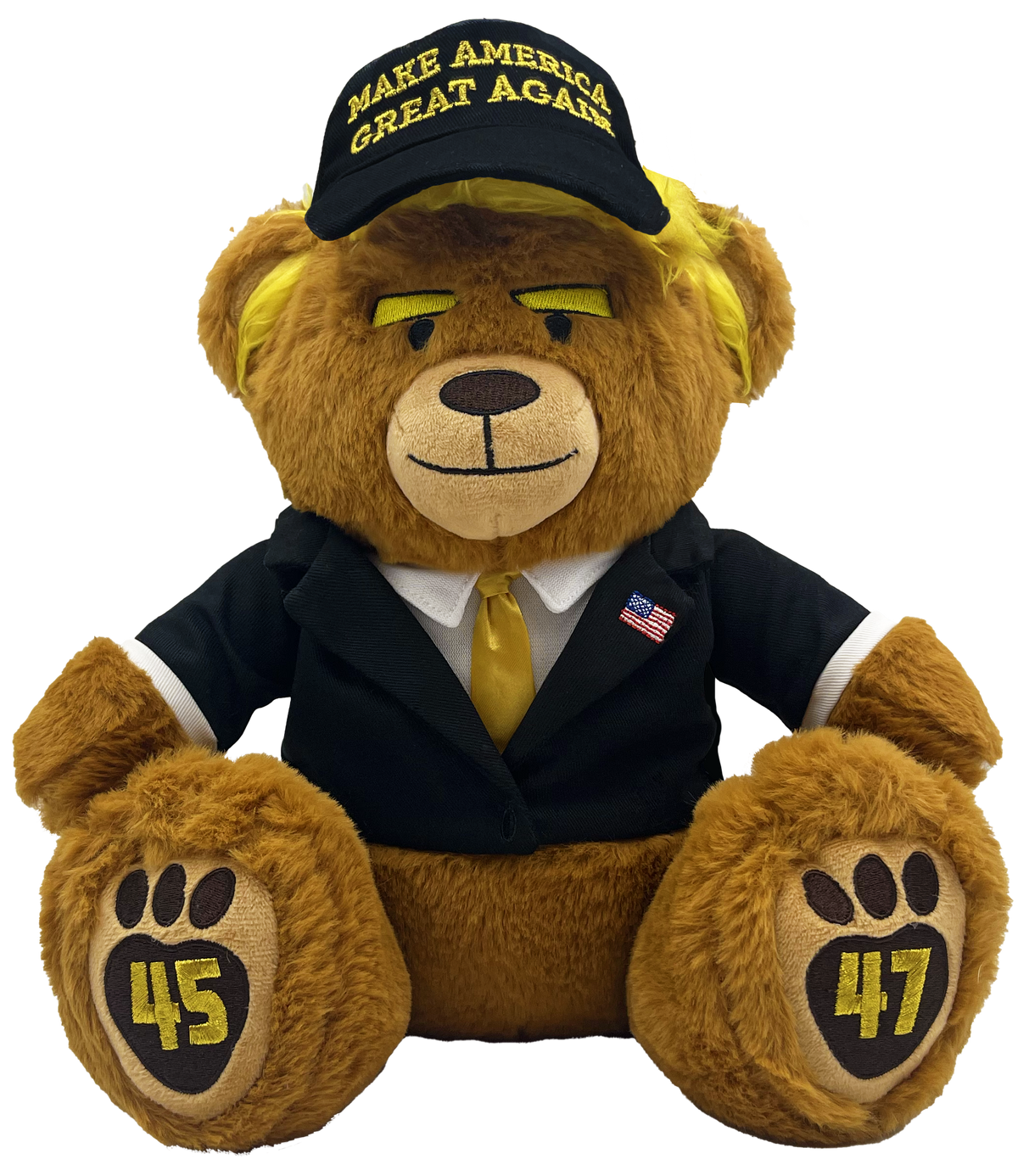 Black & Gold MAGA Bear