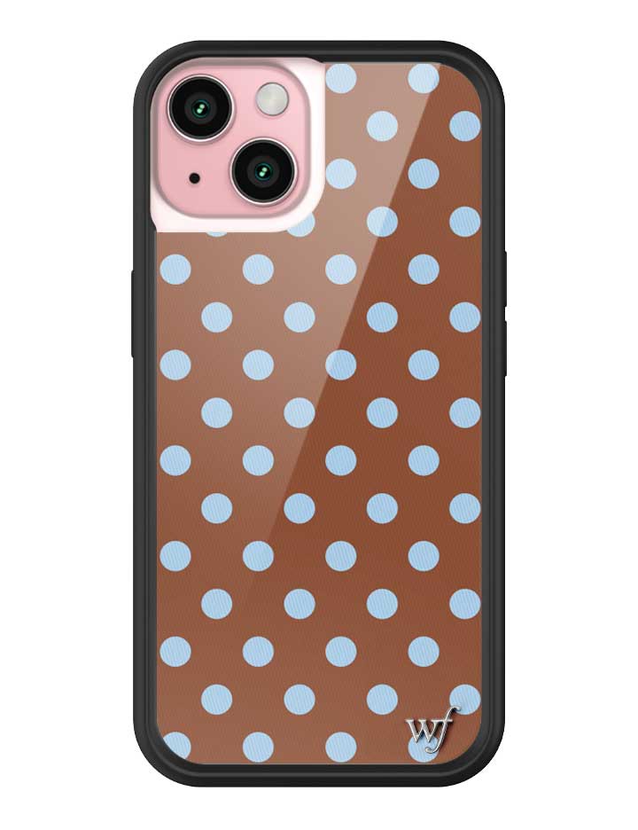 Polka Dot | Brown and Blue iPhone Case