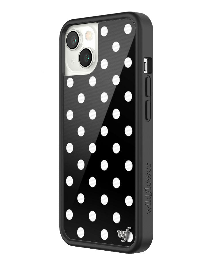 Polka Dot | Black and White iPhone Case