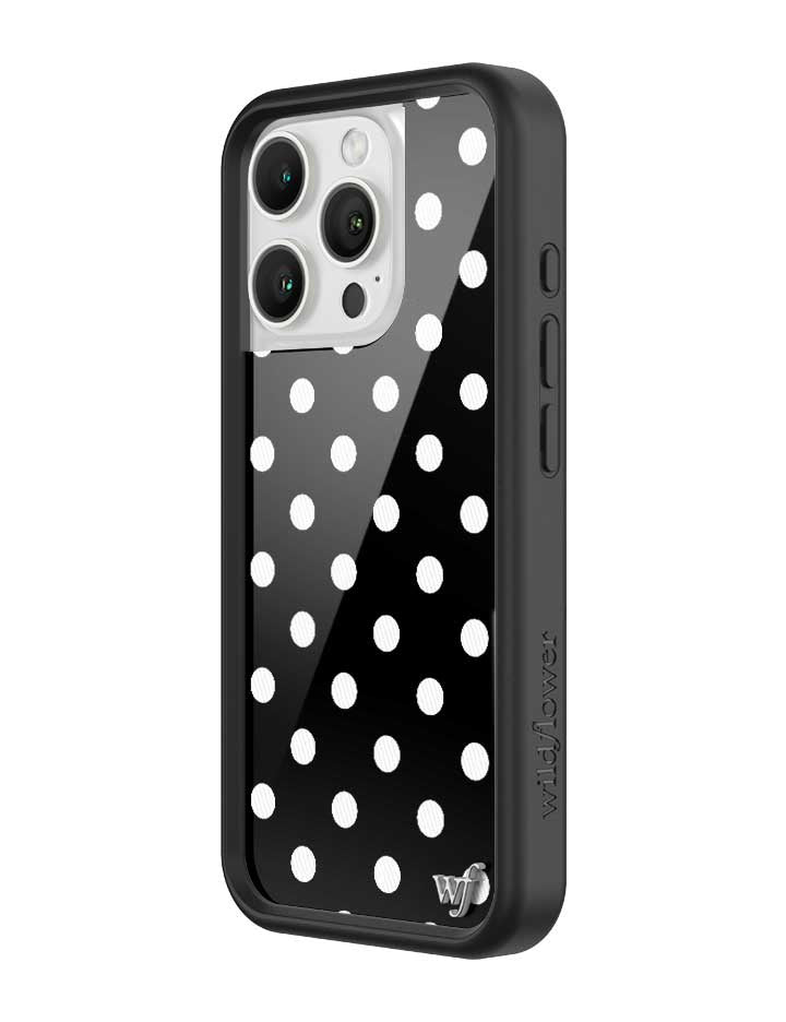 Polka Dot | Black and White iPhone Case