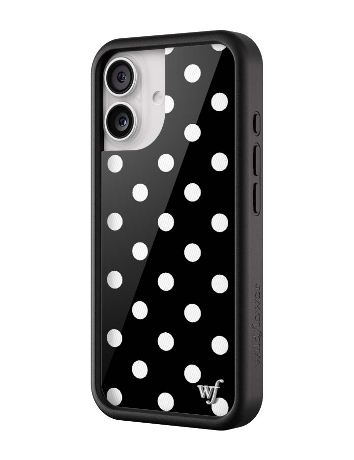 Polka Dot | Black and White iPhone Case