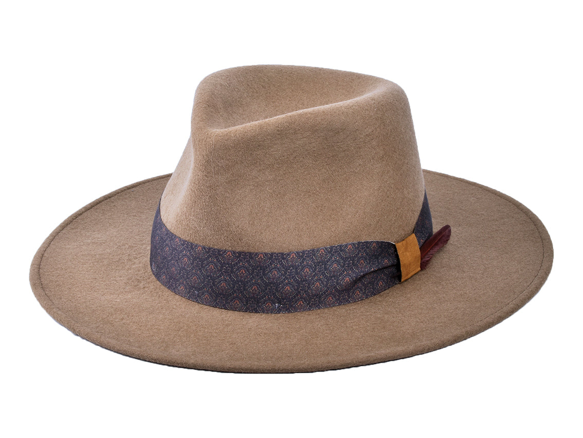 Wool Felt Flat Brim Hat Trendly Gypsy