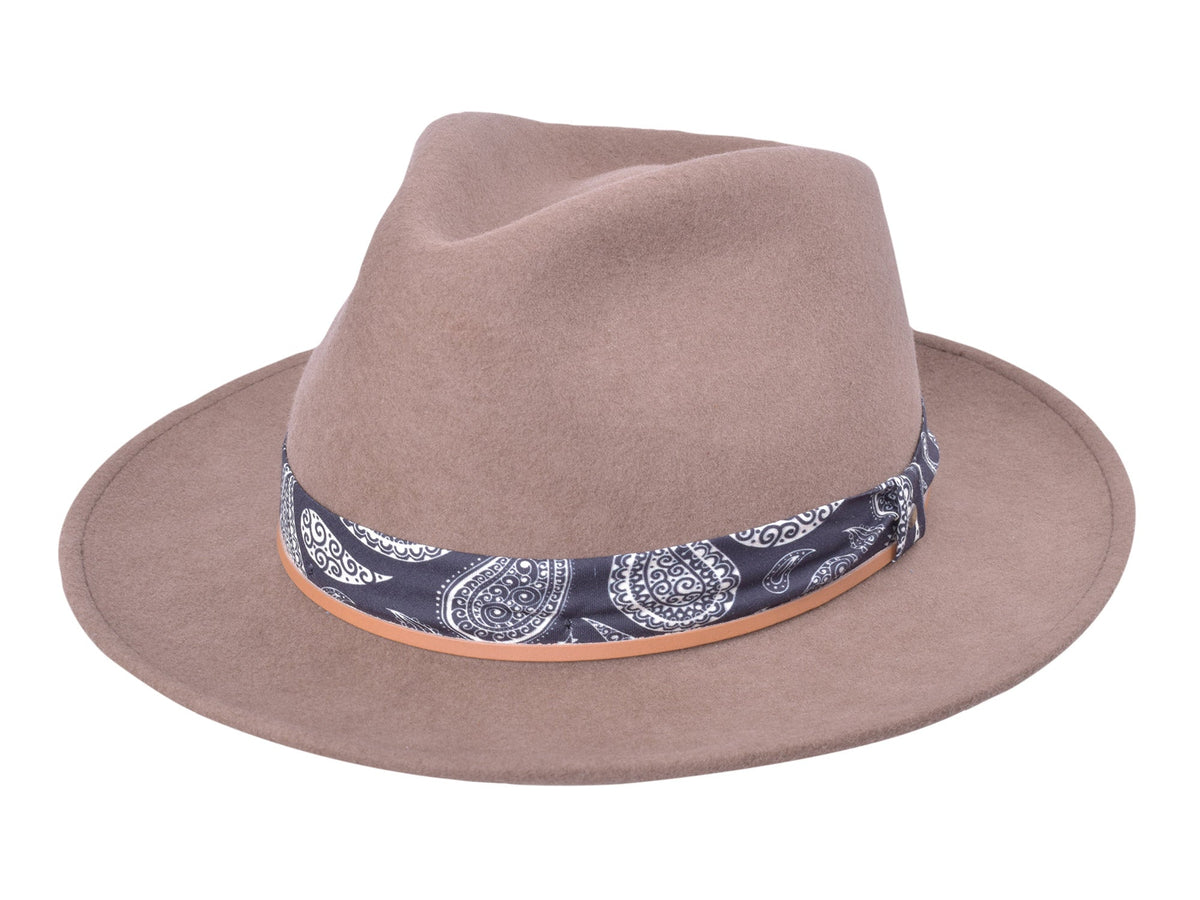 Casual Wool Felt Fedora Hat Lash