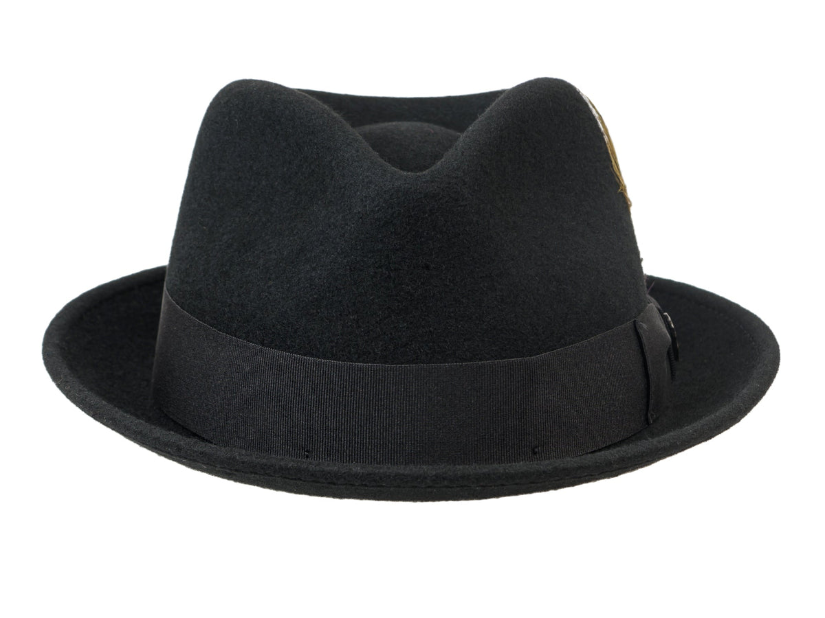 Wool Felt Fedora Hat Classic Roma Stingy