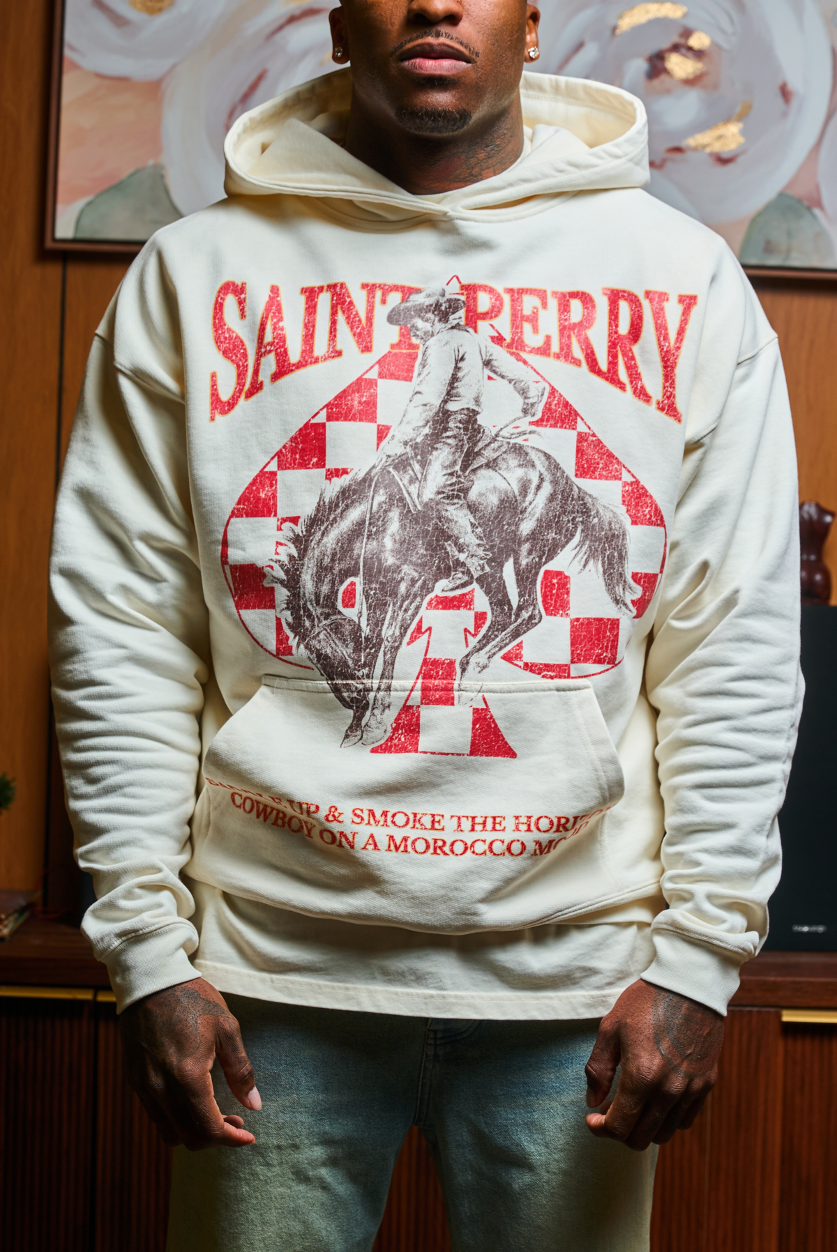HORIZON RIDER LEATHER CARD CASE HOODIE