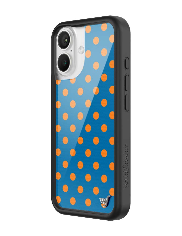 Polka Dot | Blue and Orange iPhone Case