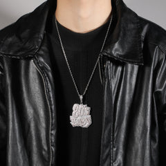 80Sbaby hip-hop diamond necklace