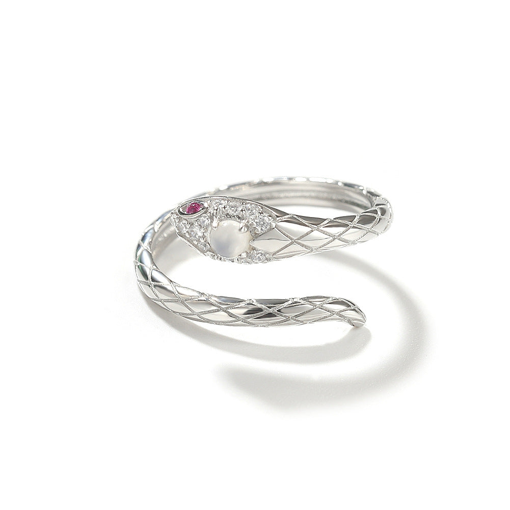 Zircon snake open ring