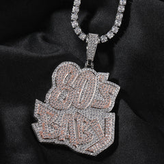 80Sbaby hip-hop diamond necklace