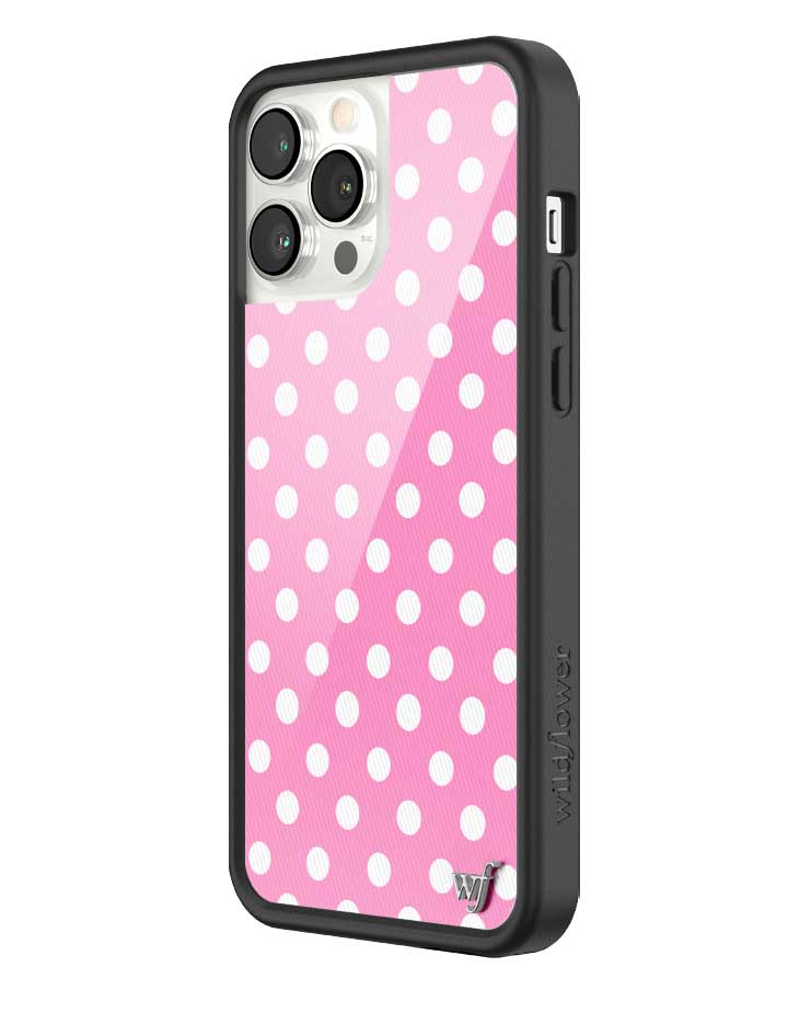Polka Dot | Pink and White iPhone Case