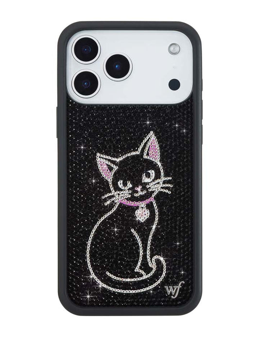 Rhinestone | Black Cat iPhone Case