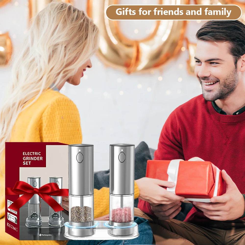 Rechargeable Electric Pepper Grinder – Adjustable Spice Mill