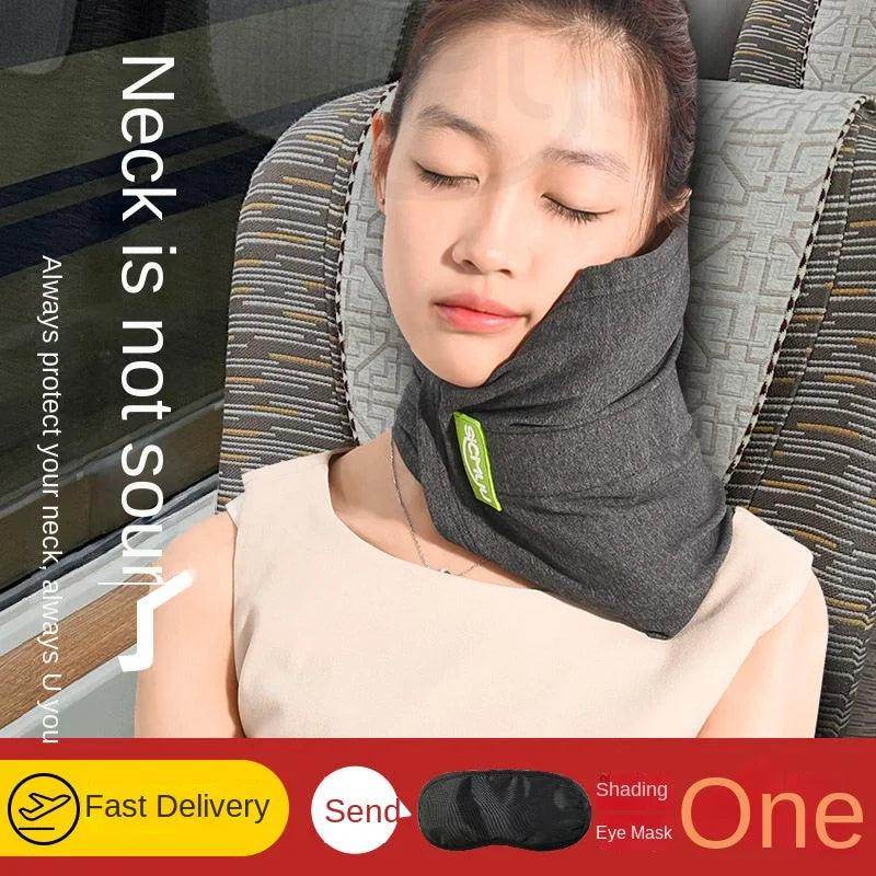 Memory Foam Travel Pillow for Sleeping
