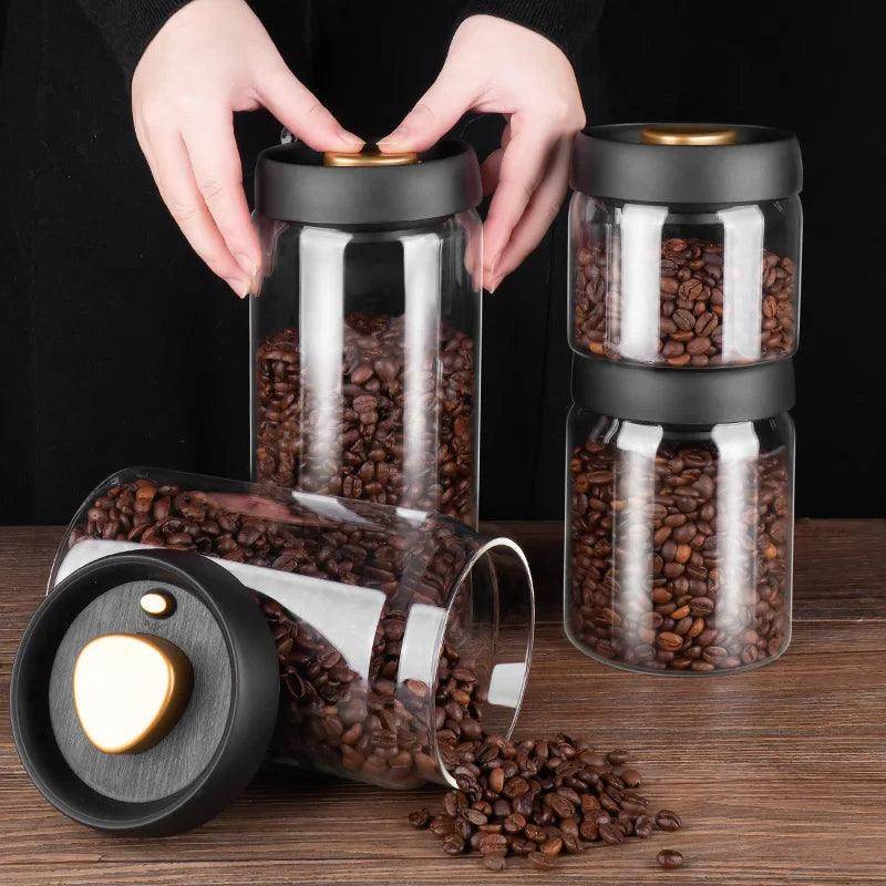 Vacuum Sealed Jug Coffee Beans Airtight Canister
