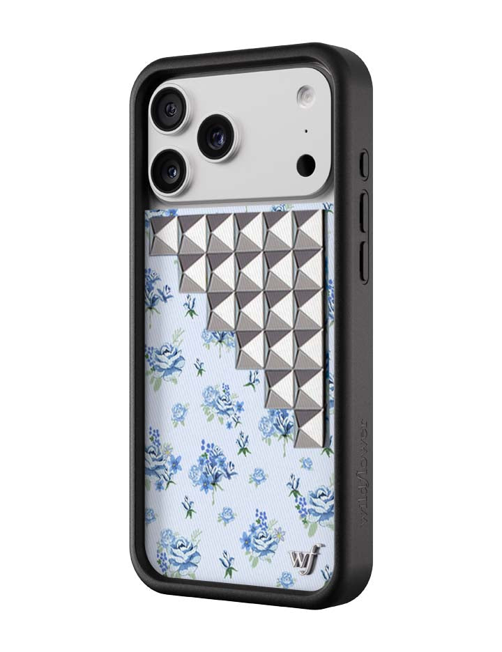 Forget Me Not Floral Stud iPhone Case