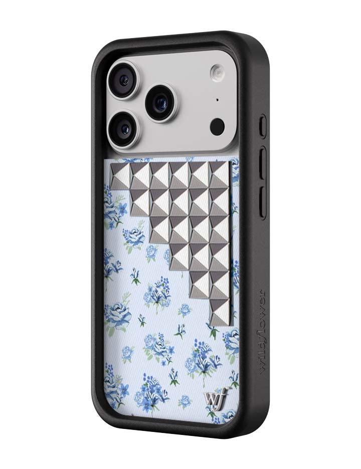 Forget Me Not Floral Stud iPhone Case