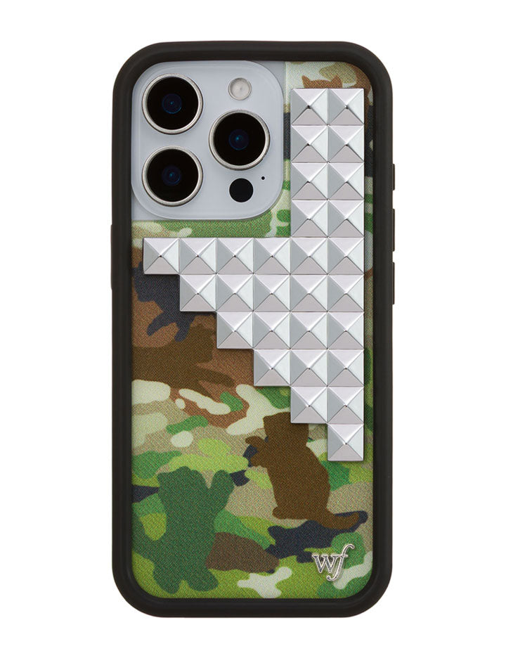 Cat Camo Stud iPhone Case