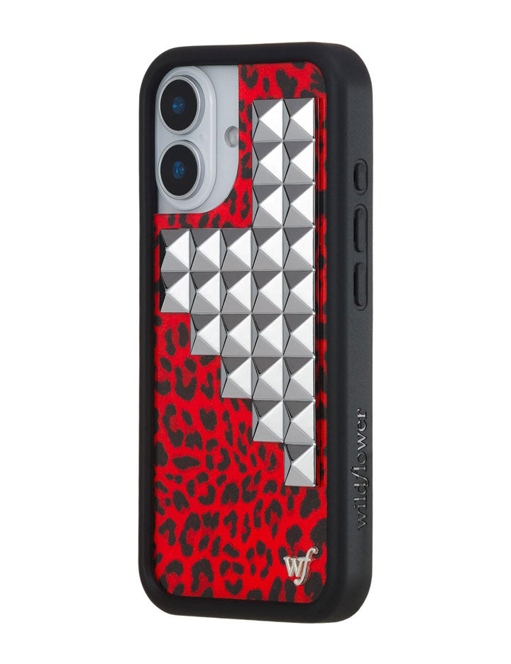Red Meow Stud iPhone Case
