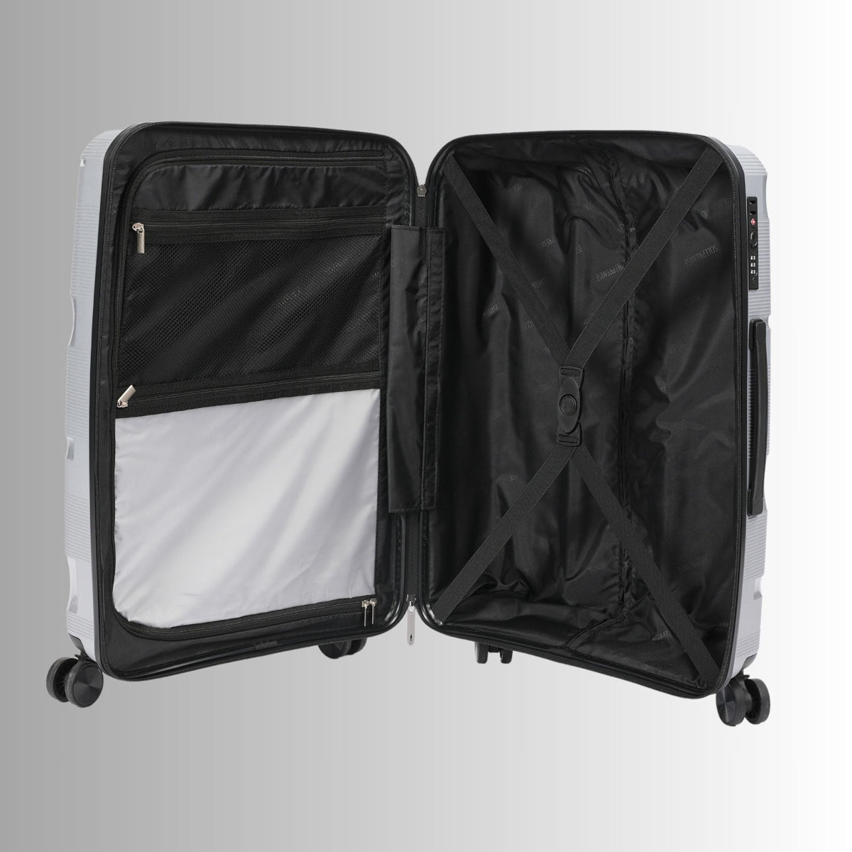 28-inch Silver Hardcase Roller Luggage