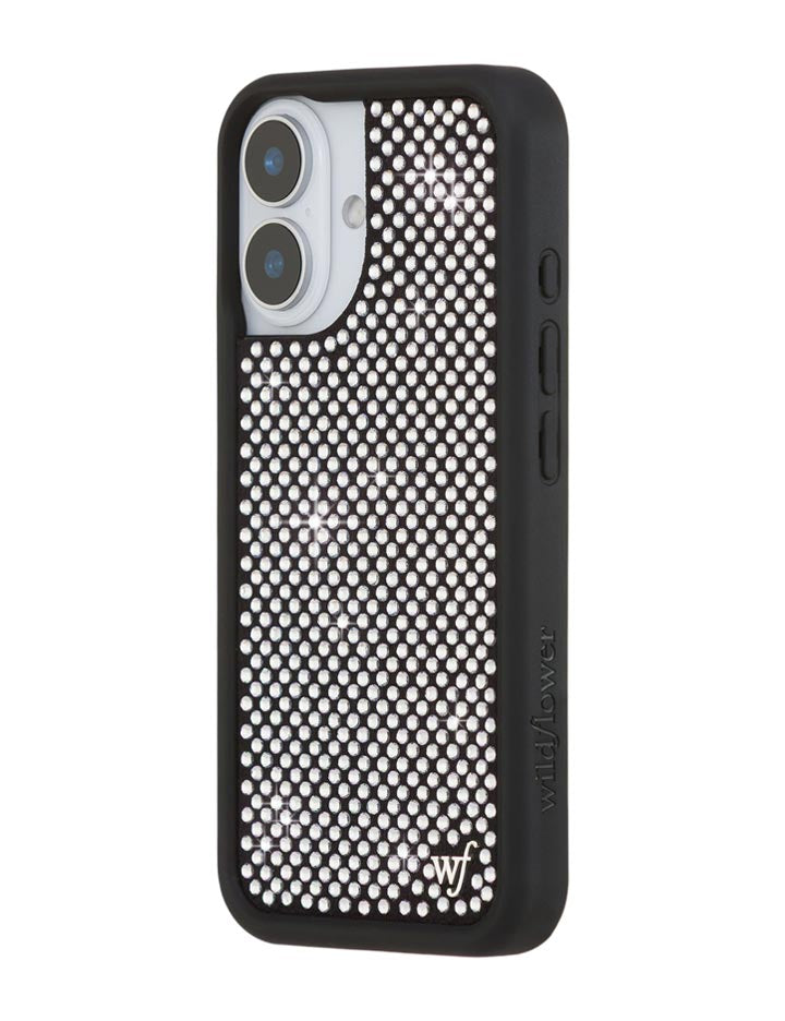 Rhinestone iPhone Case | White