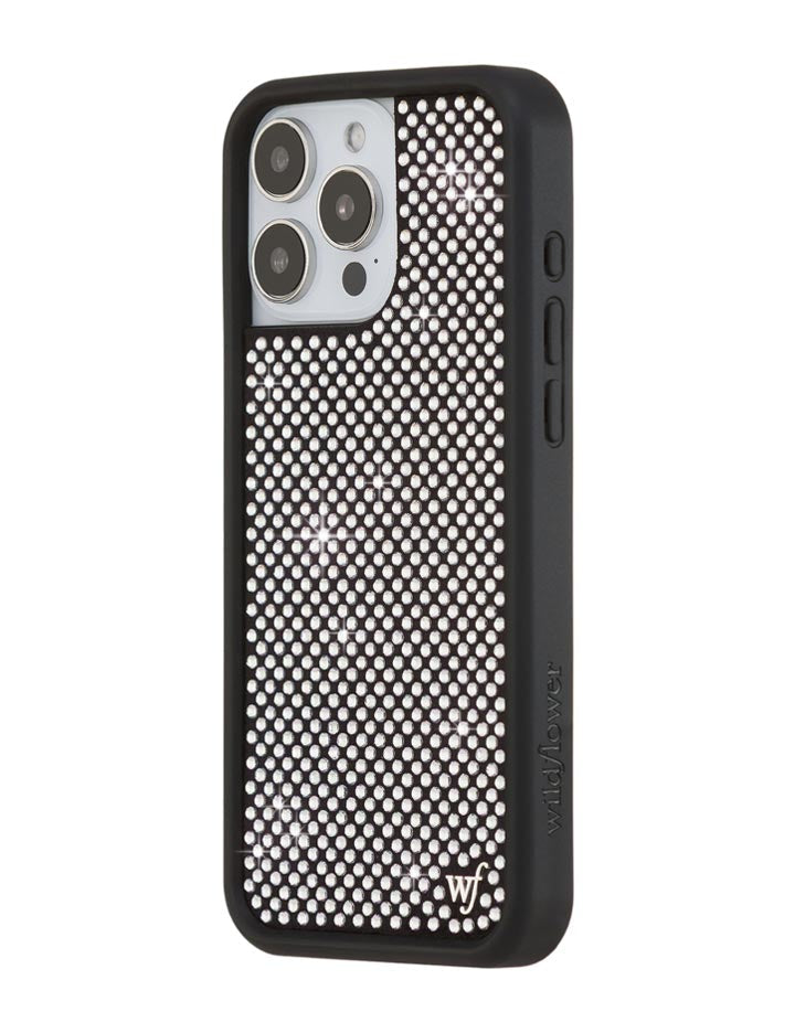 Rhinestone iPhone Case | White