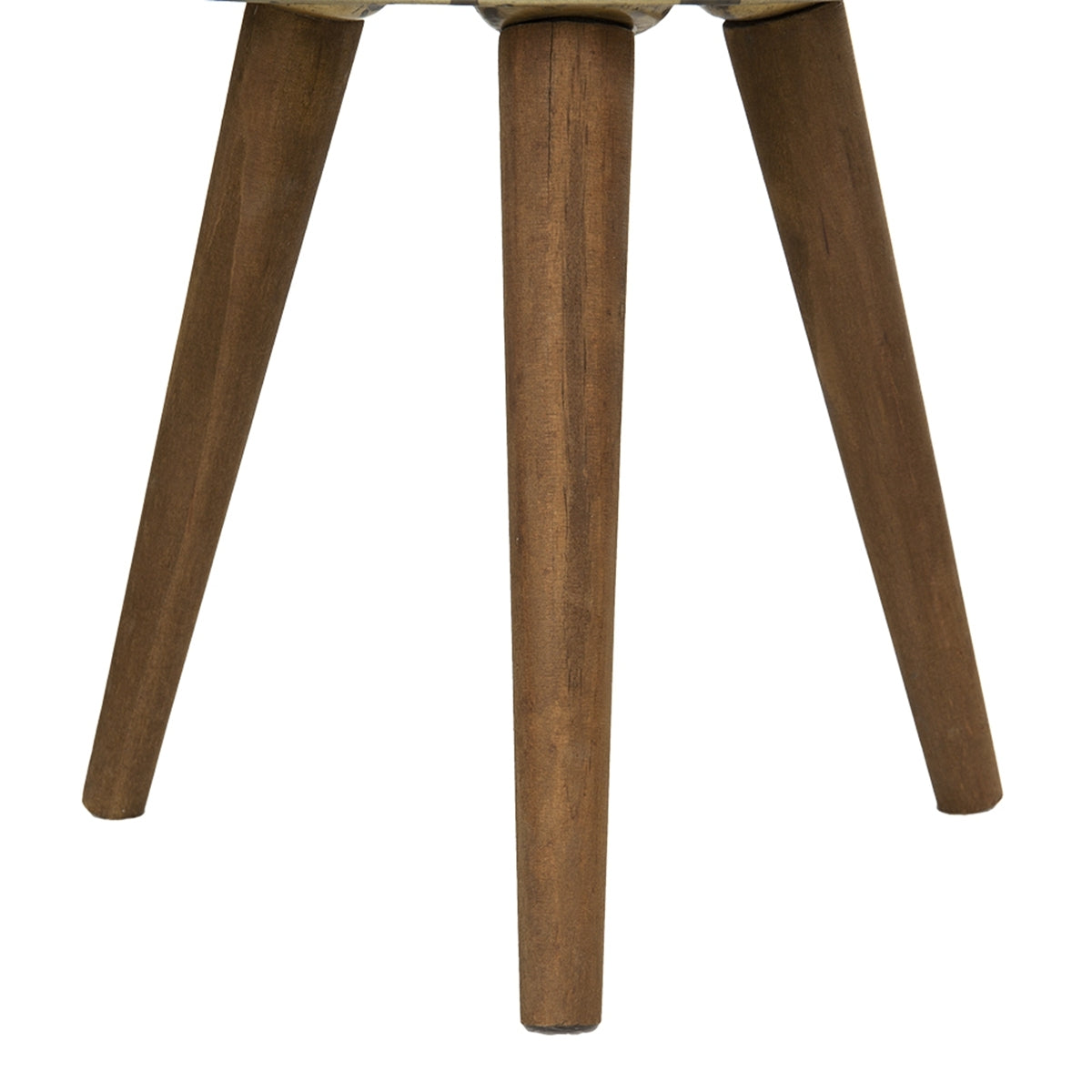 Set of 2 Distressed Metal Planters on Wood Legs, Antique Yellow