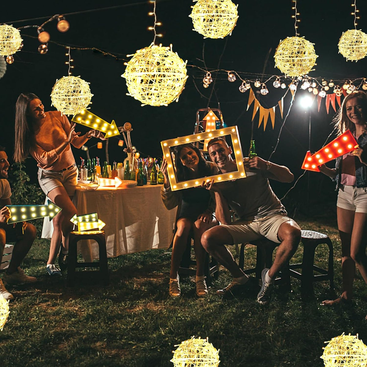 Outdoor Christmas Balls LED Globe Lights