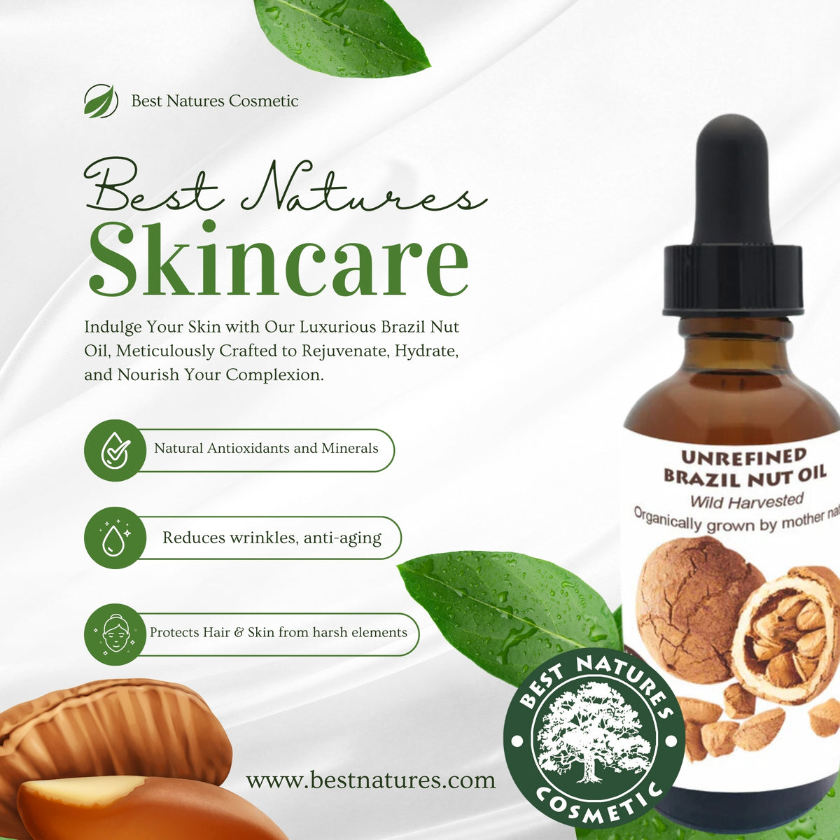Brazil Nut Oil (organic, cold pressed, unrefined)