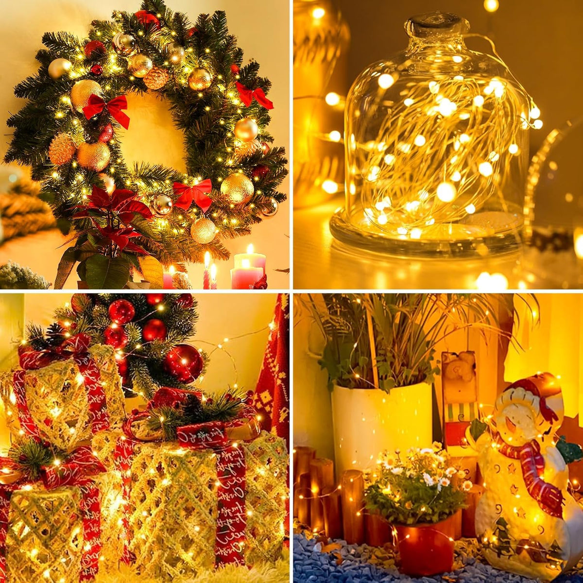 30 Units 7ft LED Fairy String Lights  Warm White Battery Powered Decor